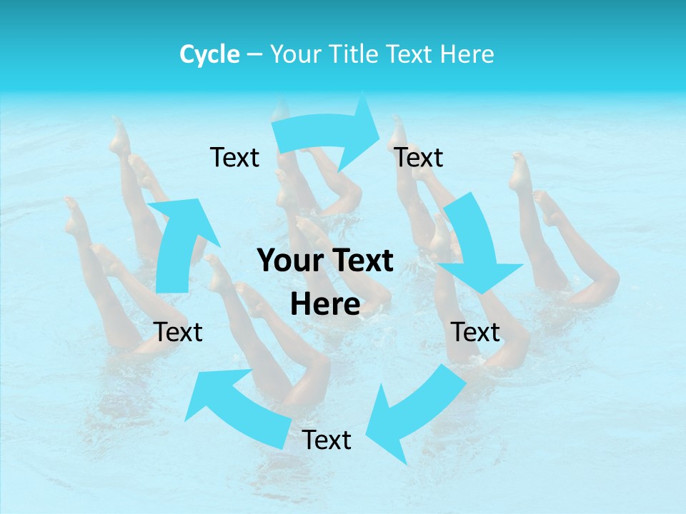 Group Teamwork Girls PowerPoint Template