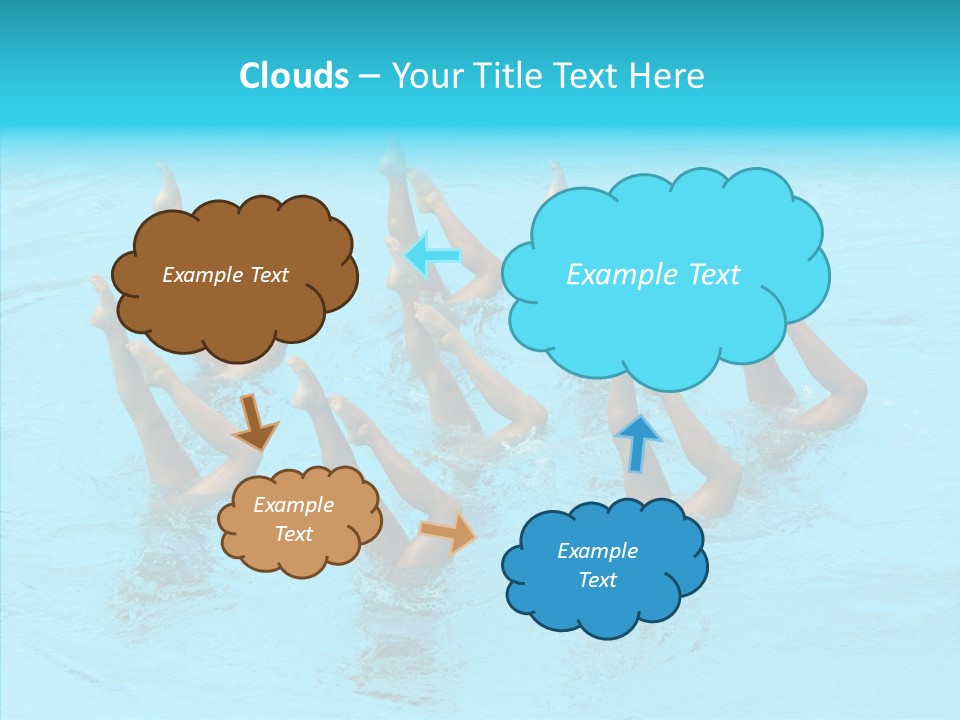 Group Teamwork Girls PowerPoint Template