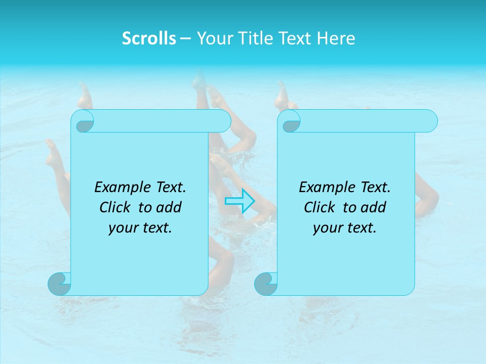 Group Teamwork Girls PowerPoint Template