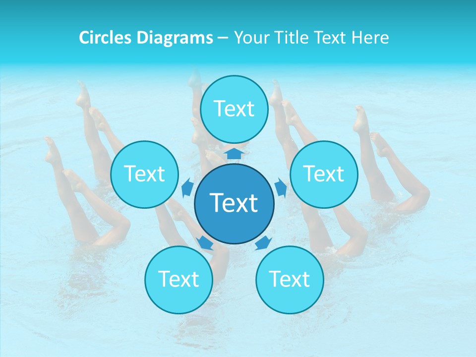 Group Teamwork Girls PowerPoint Template