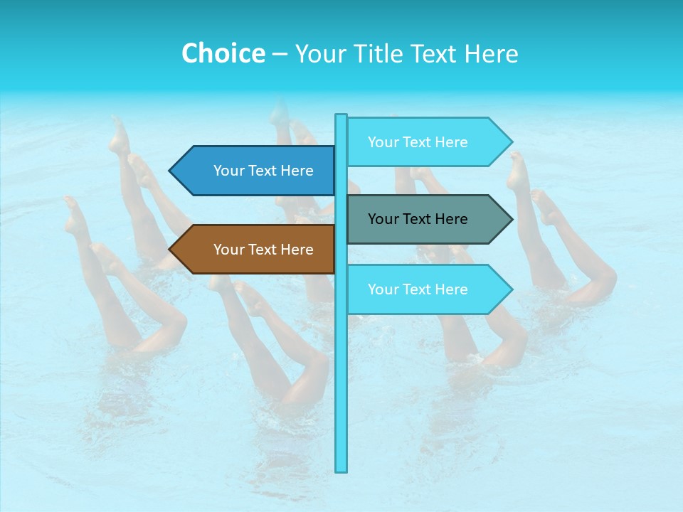 Group Teamwork Girls PowerPoint Template