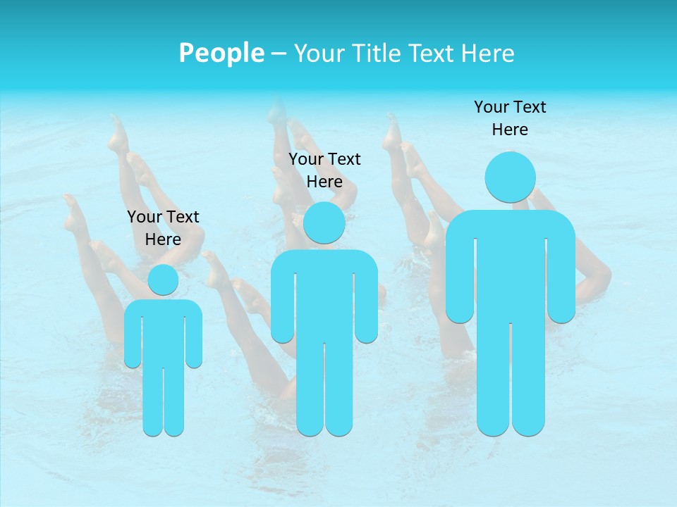 Group Teamwork Girls PowerPoint Template