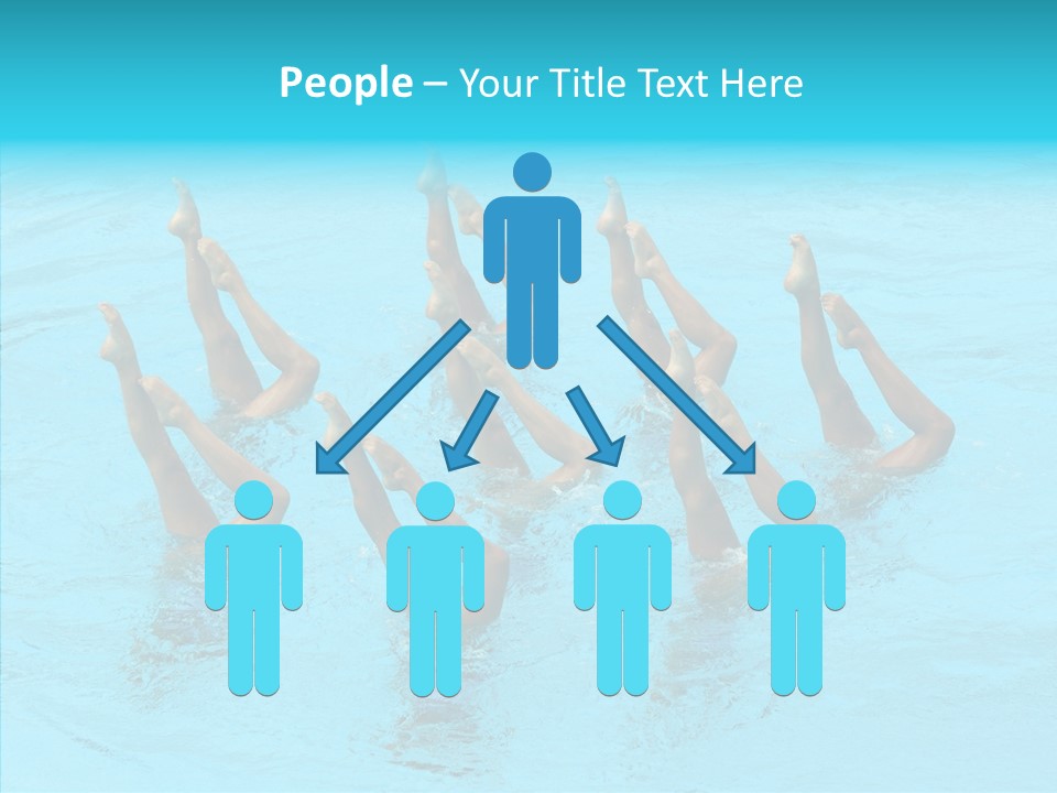 Group Teamwork Girls PowerPoint Template