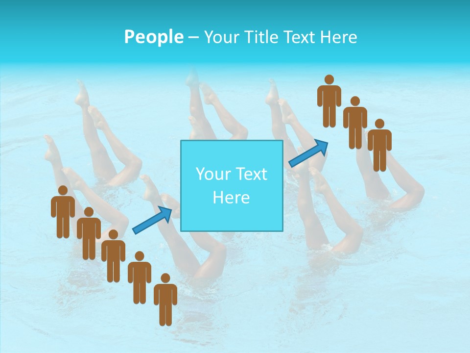 Group Teamwork Girls PowerPoint Template