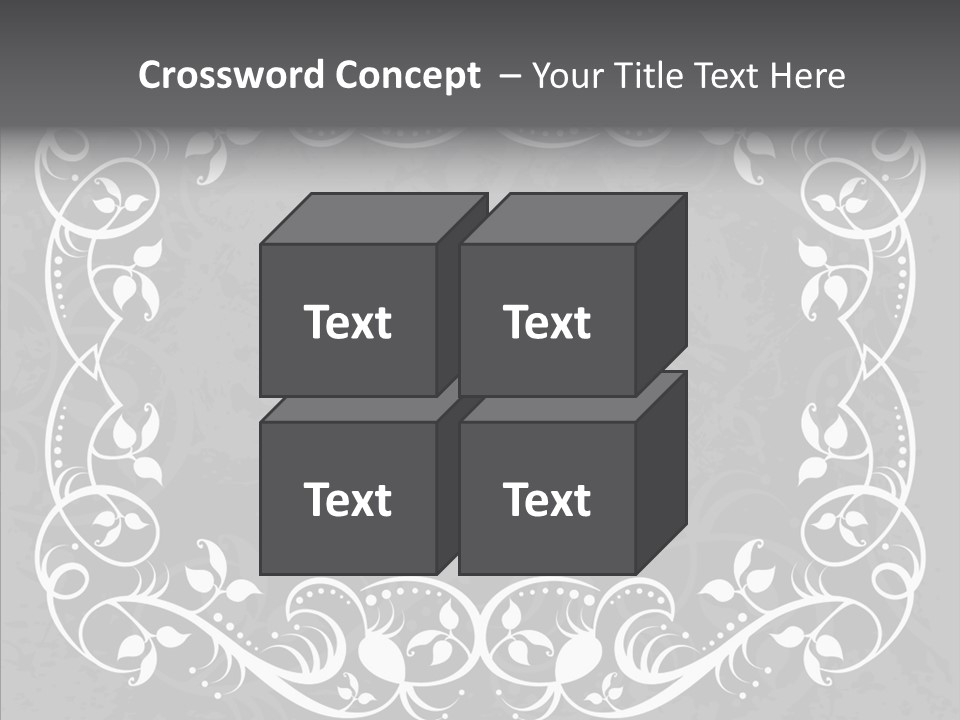 Label Flourish Decoration PowerPoint Template