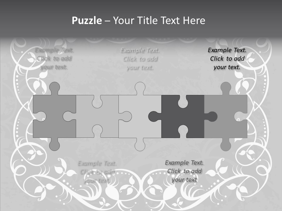 Label Flourish Decoration PowerPoint Template