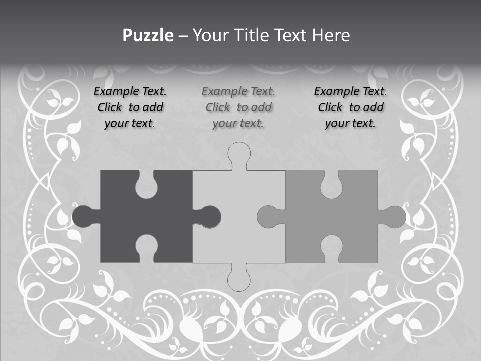 Label Flourish Decoration PowerPoint Template