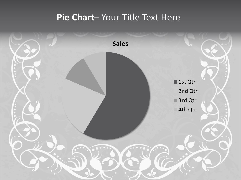 Label Flourish Decoration PowerPoint Template