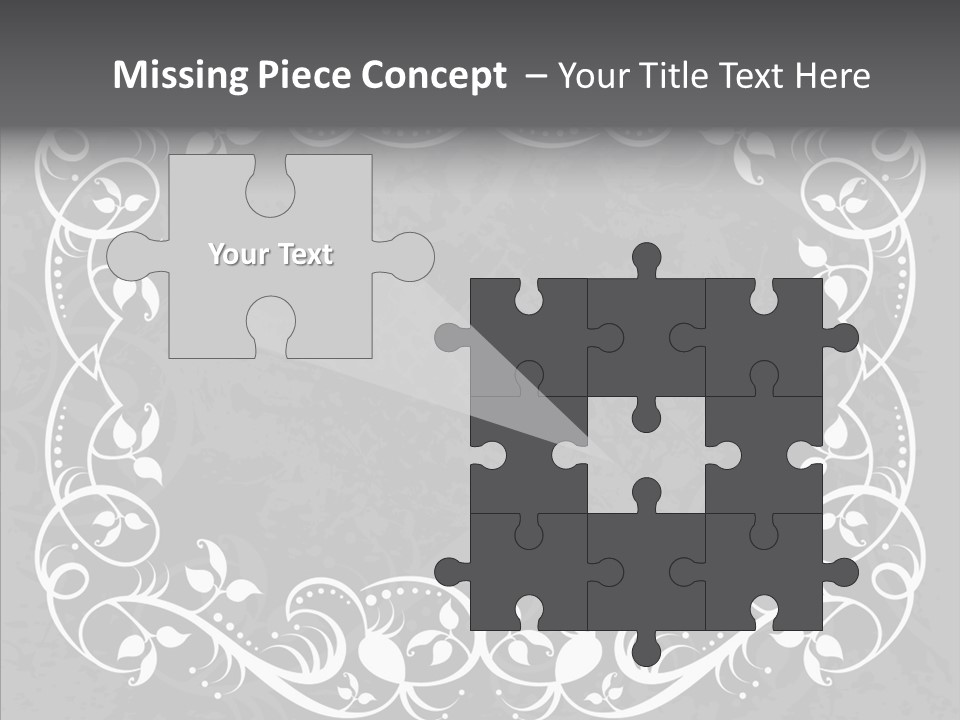 Label Flourish Decoration PowerPoint Template