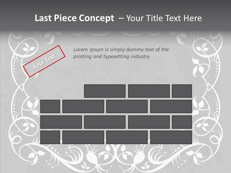 Label Flourish Decoration PowerPoint Template