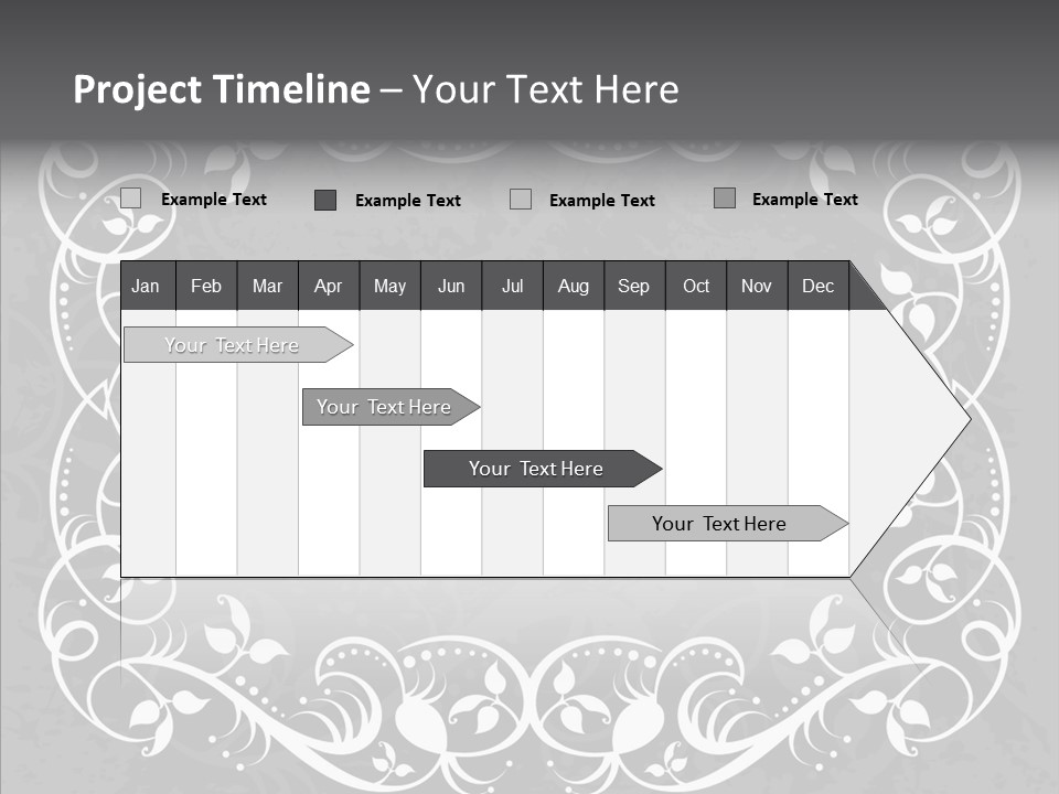 Label Flourish Decoration PowerPoint Template
