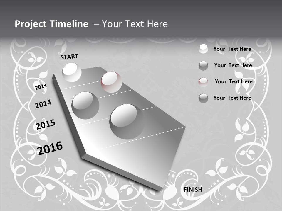 Label Flourish Decoration PowerPoint Template