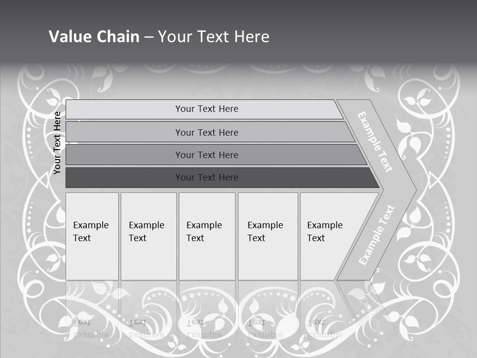 Label Flourish Decoration PowerPoint Template