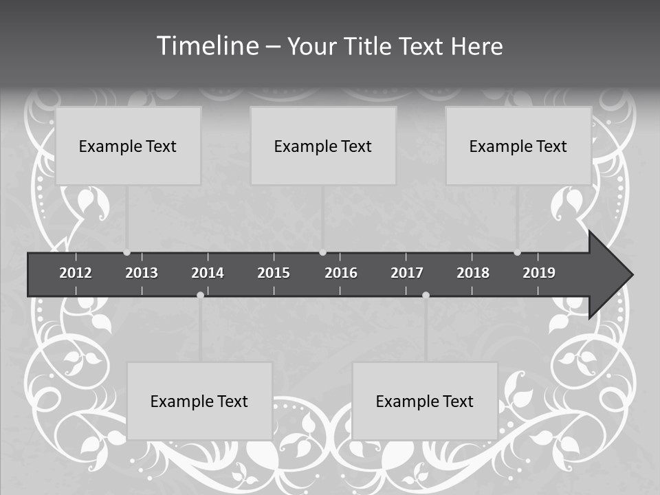 Label Flourish Decoration PowerPoint Template
