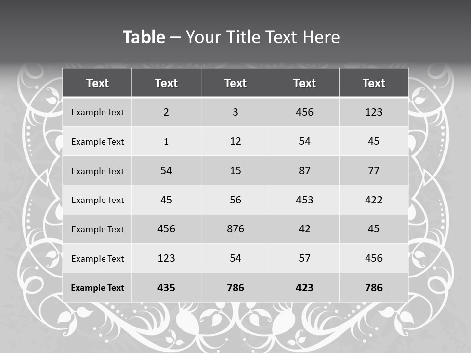 Label Flourish Decoration PowerPoint Template