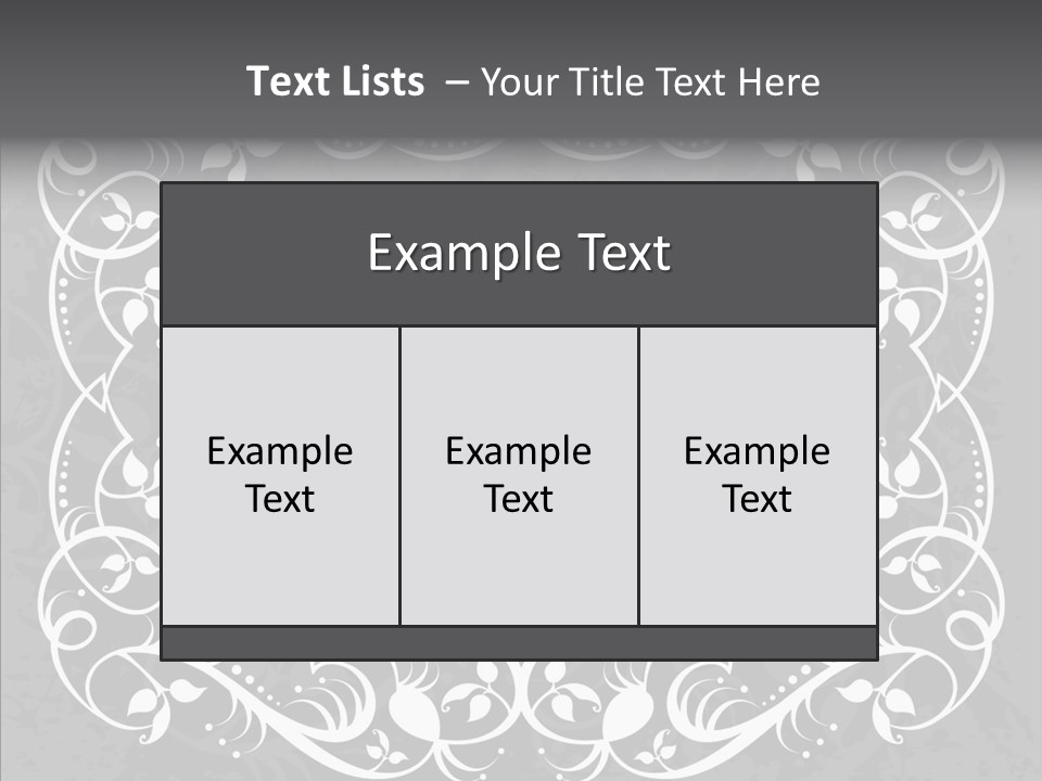 Label Flourish Decoration PowerPoint Template
