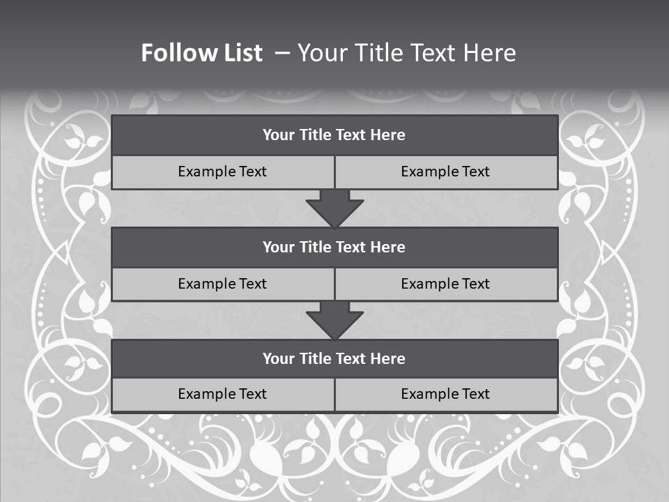 Label Flourish Decoration PowerPoint Template