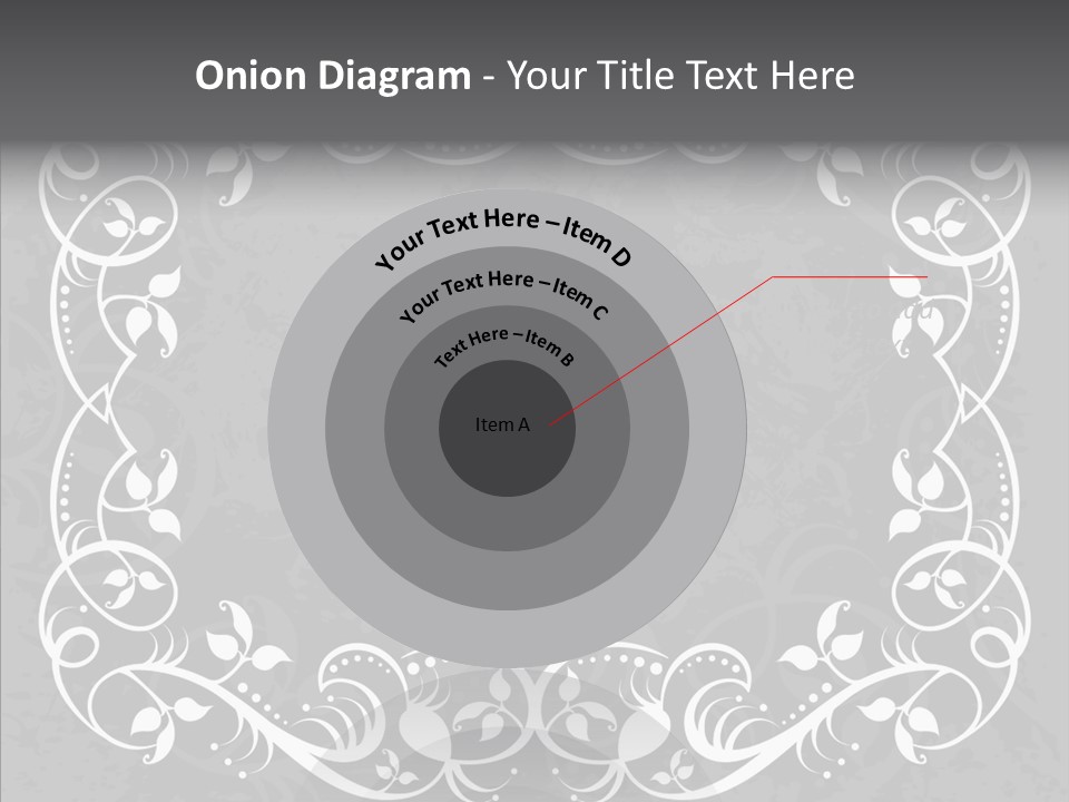 Label Flourish Decoration PowerPoint Template