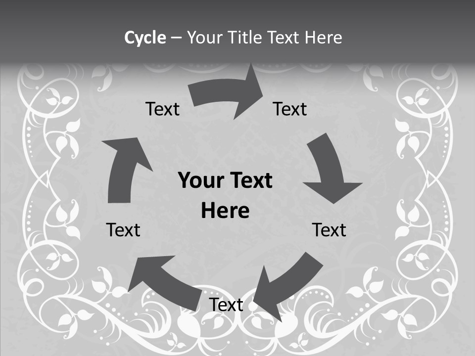 Label Flourish Decoration PowerPoint Template
