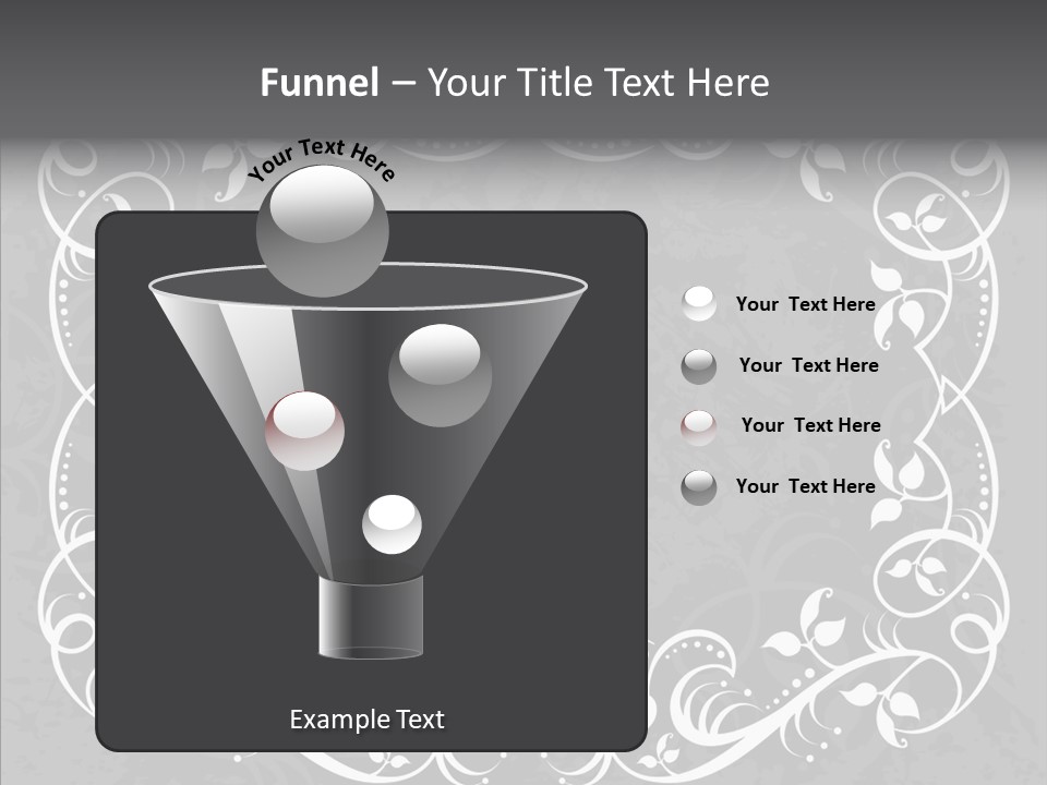 Label Flourish Decoration PowerPoint Template