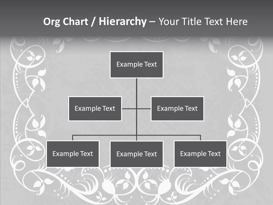 Label Flourish Decoration PowerPoint Template