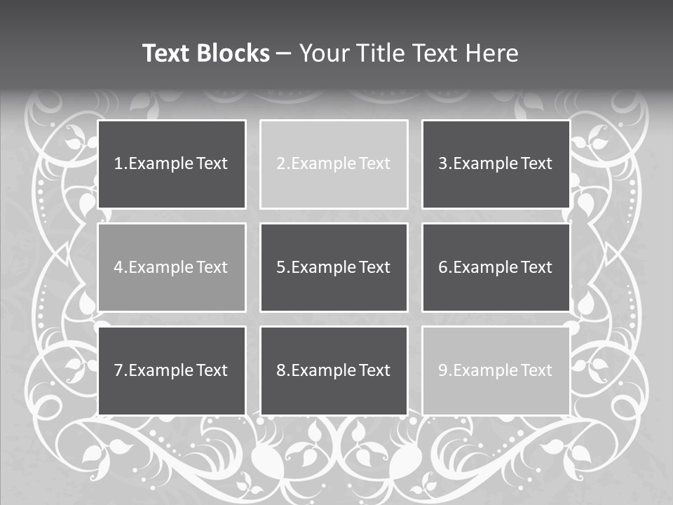 Label Flourish Decoration PowerPoint Template