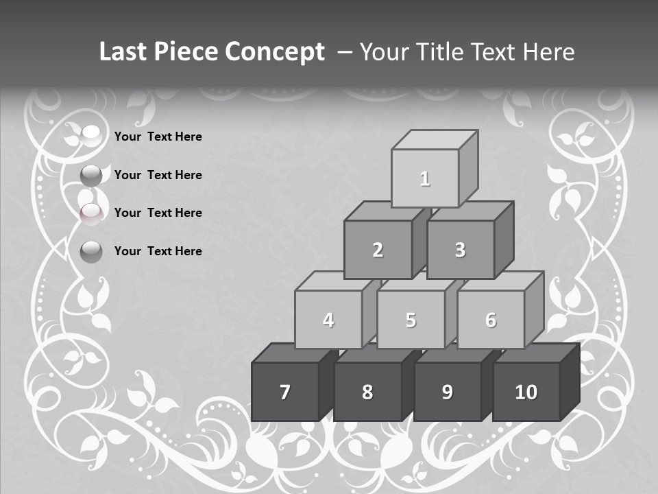 Label Flourish Decoration PowerPoint Template