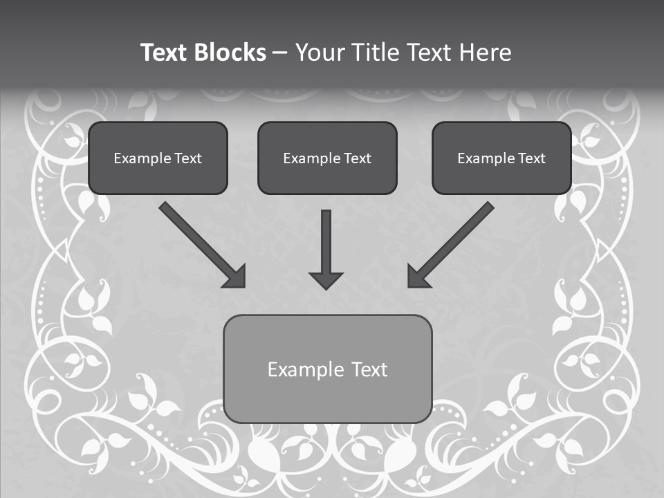 Label Flourish Decoration PowerPoint Template