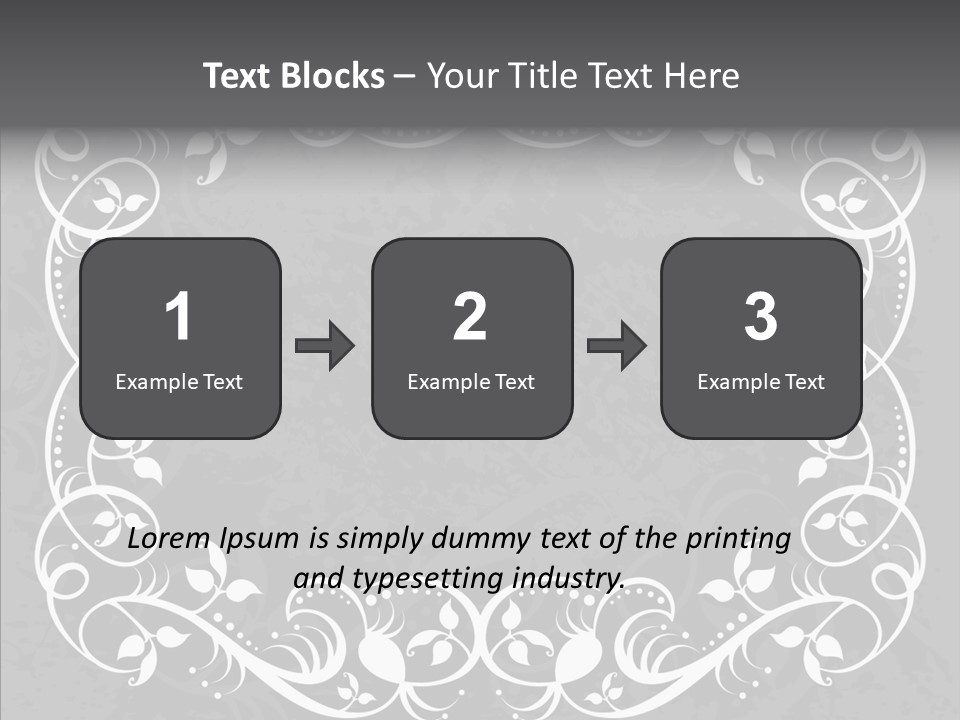 Label Flourish Decoration PowerPoint Template
