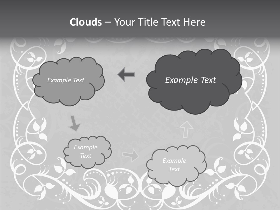 Label Flourish Decoration PowerPoint Template