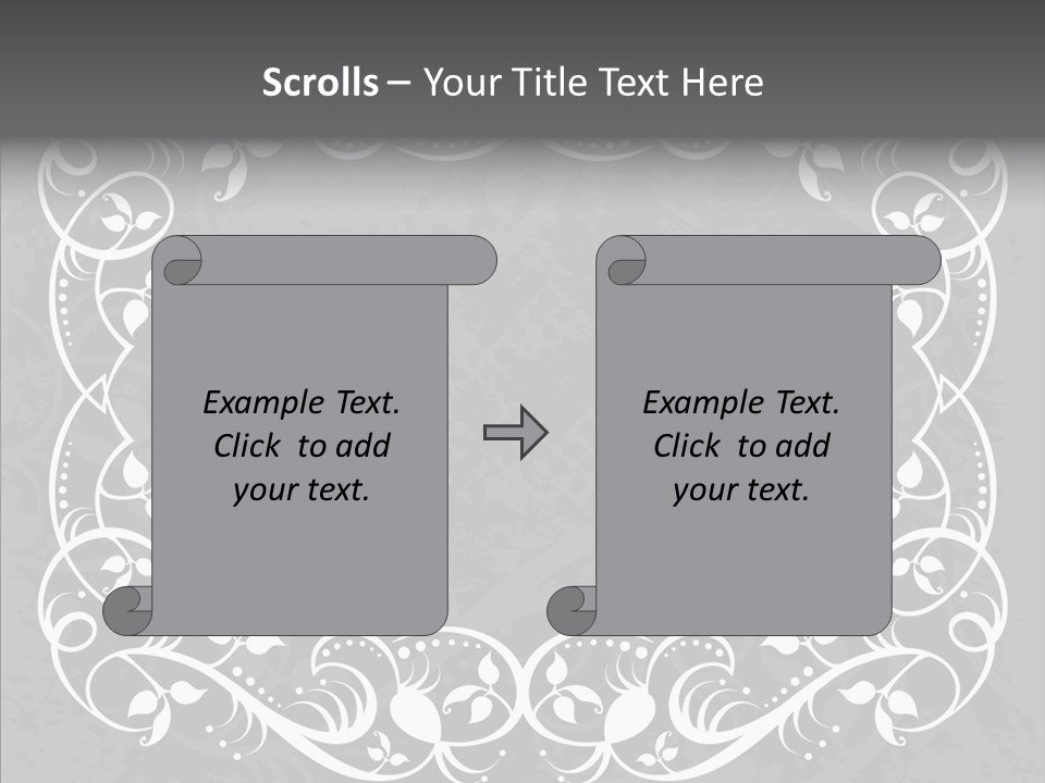 Label Flourish Decoration PowerPoint Template