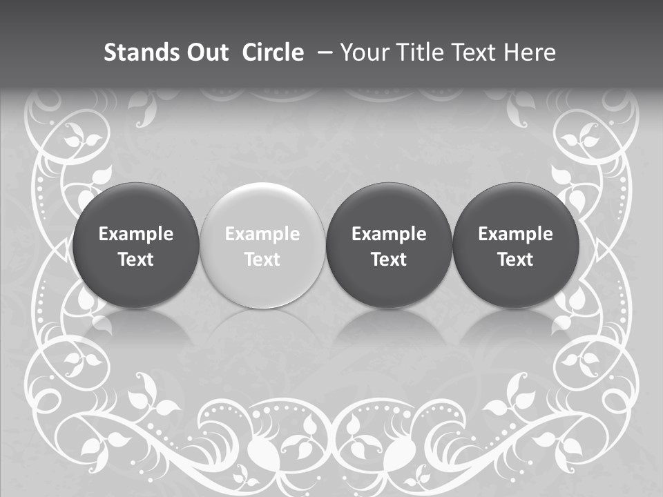 Label Flourish Decoration PowerPoint Template