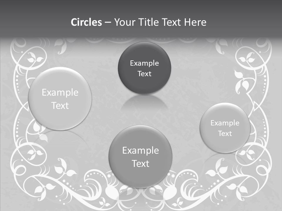 Label Flourish Decoration PowerPoint Template