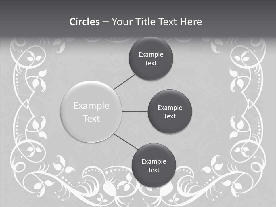 Label Flourish Decoration PowerPoint Template