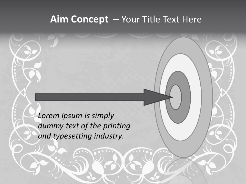 Label Flourish Decoration PowerPoint Template