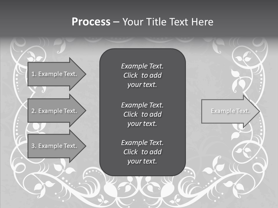Label Flourish Decoration PowerPoint Template