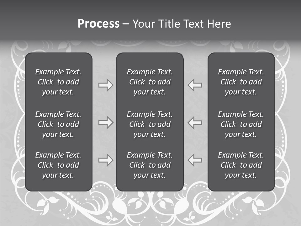 Label Flourish Decoration PowerPoint Template