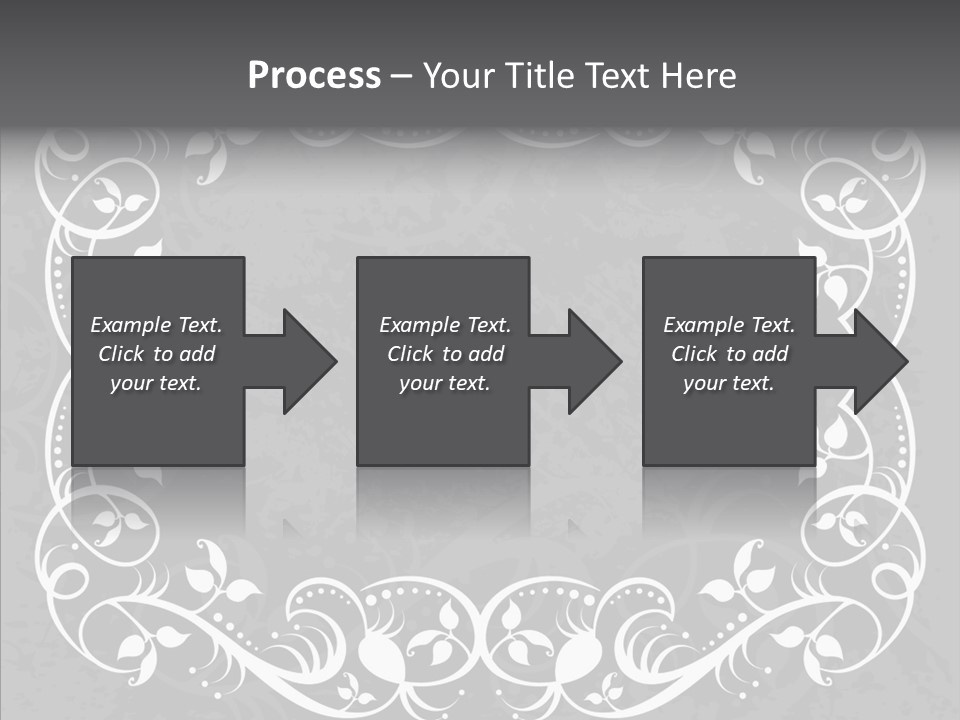Label Flourish Decoration PowerPoint Template