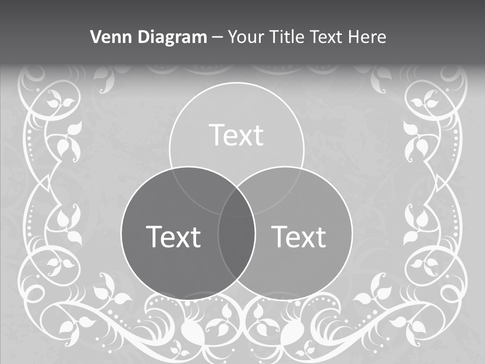 Label Flourish Decoration PowerPoint Template