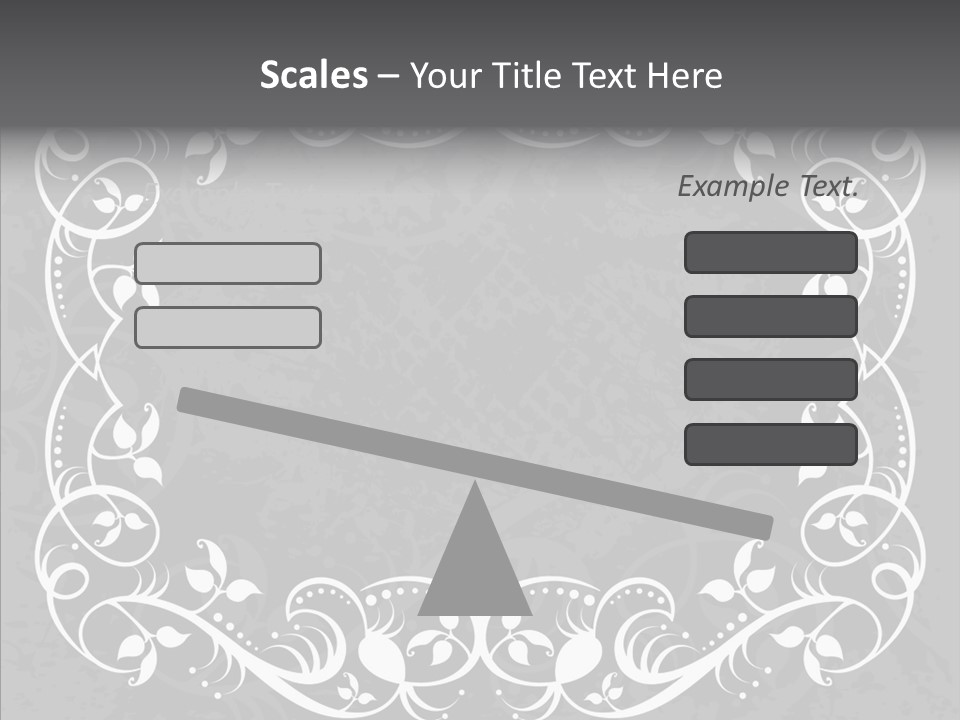Label Flourish Decoration PowerPoint Template