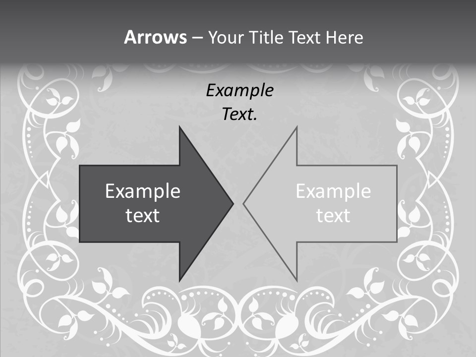 Label Flourish Decoration PowerPoint Template