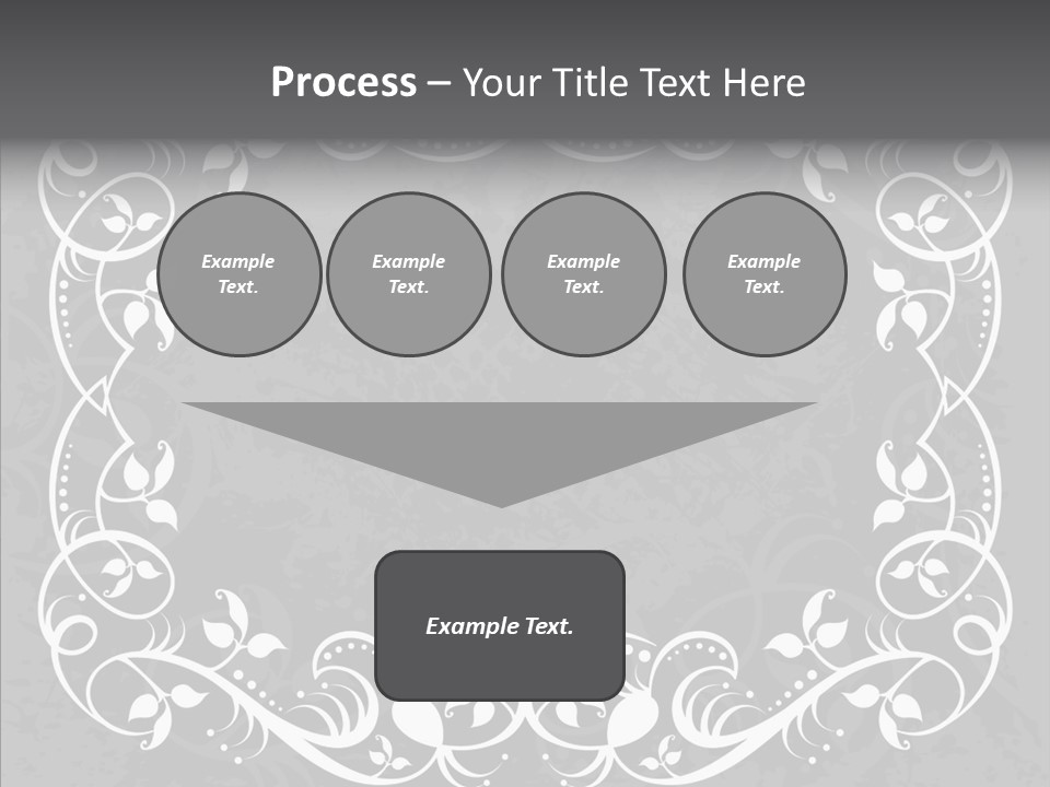 Label Flourish Decoration PowerPoint Template