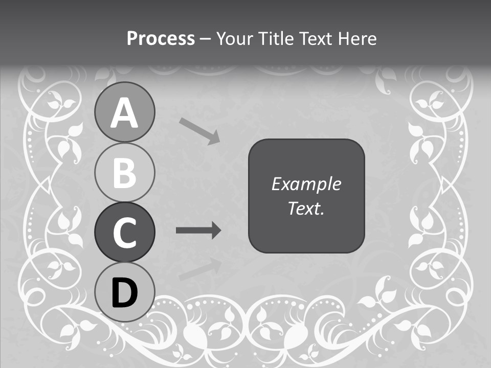 Label Flourish Decoration PowerPoint Template