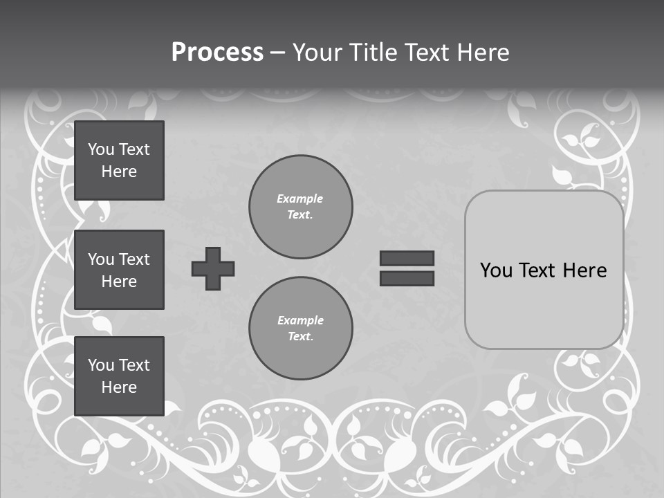 Label Flourish Decoration PowerPoint Template