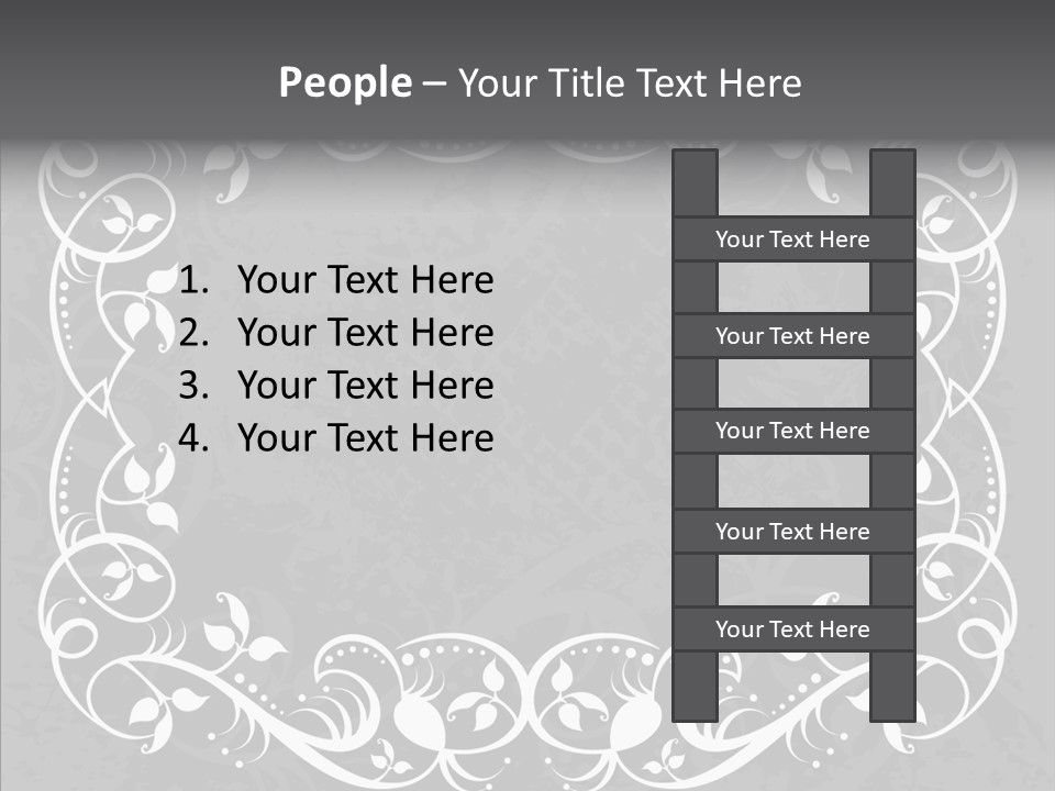 Label Flourish Decoration PowerPoint Template
