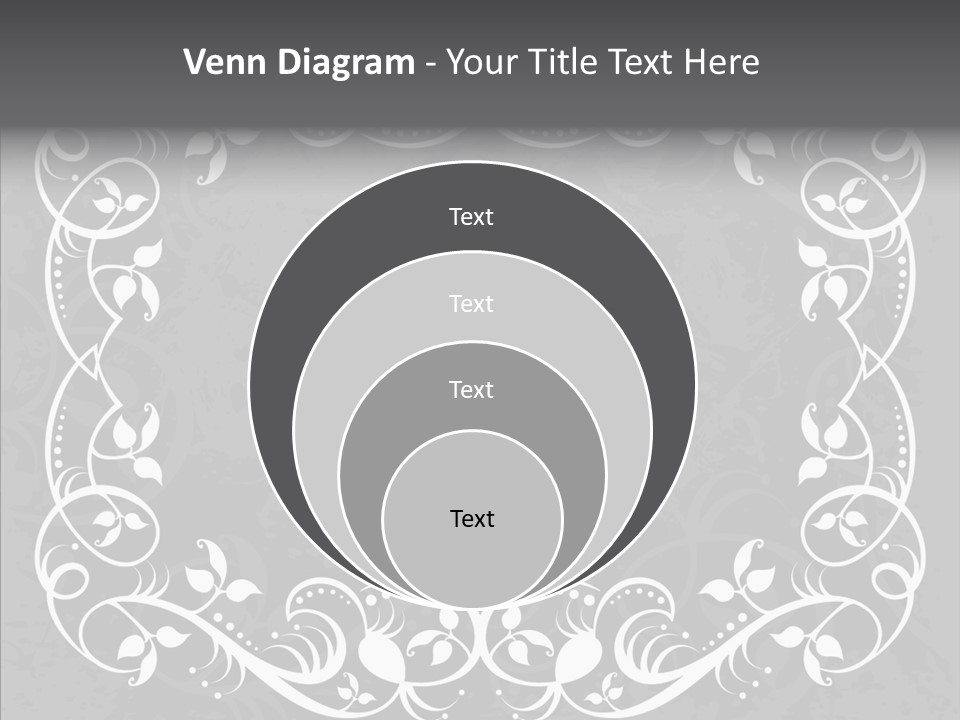 Label Flourish Decoration PowerPoint Template