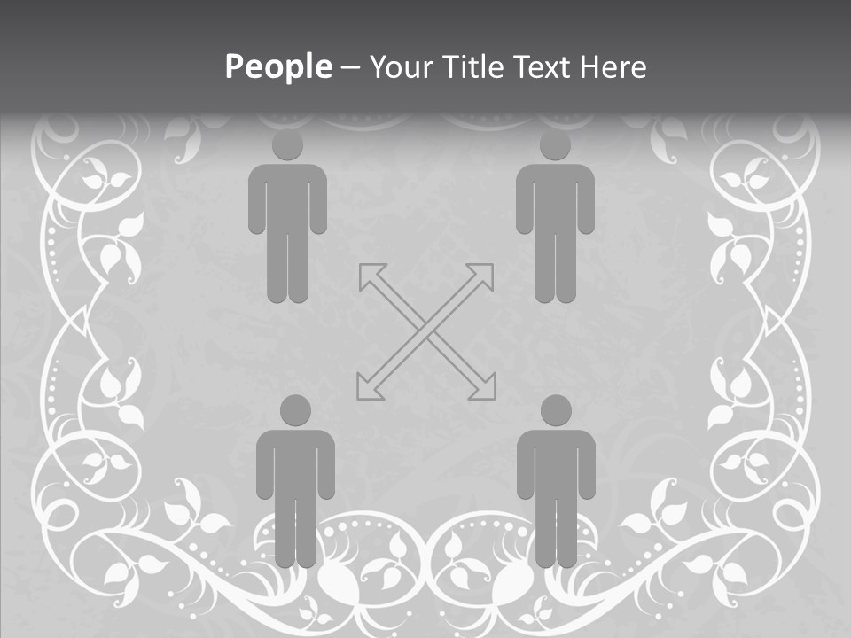 Label Flourish Decoration PowerPoint Template