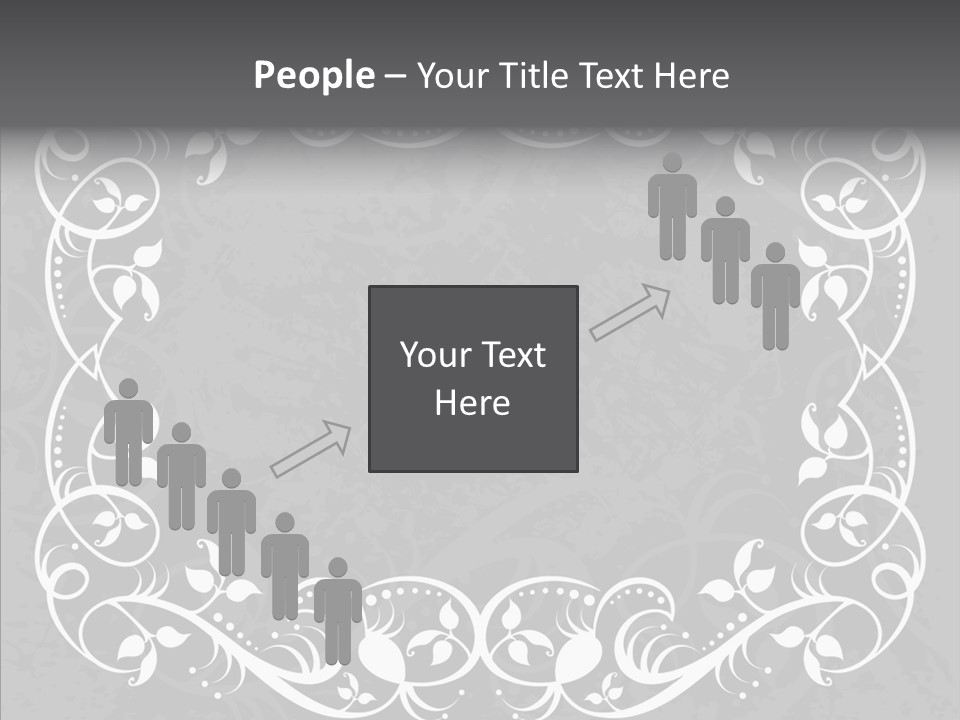 Label Flourish Decoration PowerPoint Template