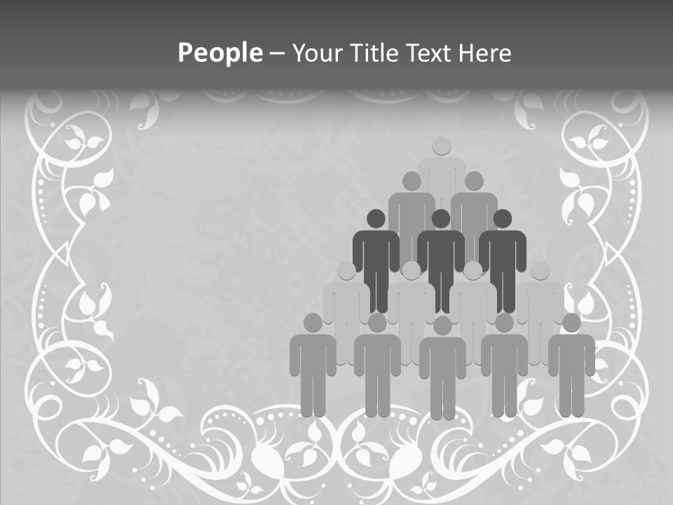 Label Flourish Decoration PowerPoint Template