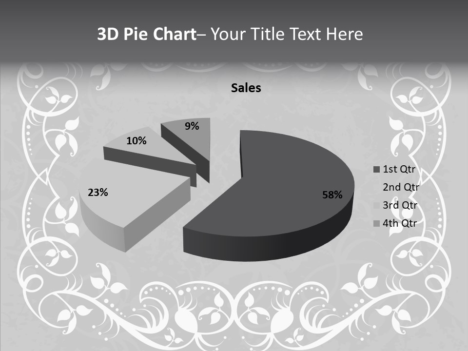 Label Flourish Decoration PowerPoint Template
